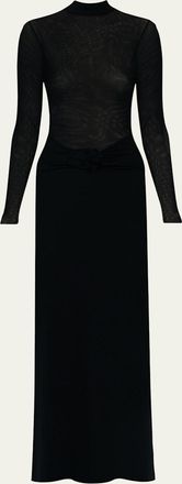 Maygel Coronel Efimera Long-Sleeve Maxi Dress