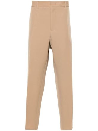 Jil Sander Broek met toelopende pijpen - Beige