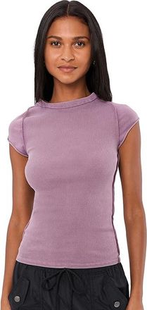 Free People Ever Had T-Shirts Womens Clothing Orchid Hush : LG (Womens 12-14), Cotton/Spandex