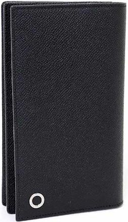 Bulgari Bvlgari Bvlgari Black Blue Leather Long Wallet (Bi-Fold) (Pre-Owned)