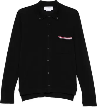 Thom Browne RWB-stripe Virgin Wool Cardigan