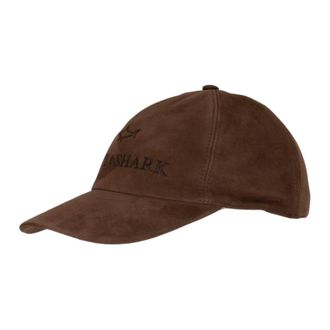 Paul & Shark Bruine Aqualeather Baseball Cap - Heren - Petten - Bruin - XL - Leer - Accessoires