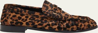Saint Laurent Le Loafer Leopard Mocassin