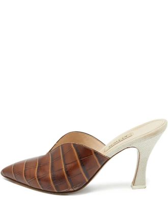 The Attico Muiltjes met krokodillen-reli&euml;f - Bruin