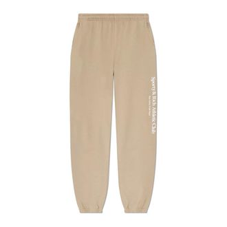 Sporty & Rich Heren, Broeken, Beige, Maat: XL Katoen