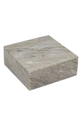 R16 Home Marble Storage Box in Natural Gray at Nordstrom Rack