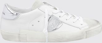 Philippe Model Sneakers Prsx basse bicolore in pelle di vitello con scudetto