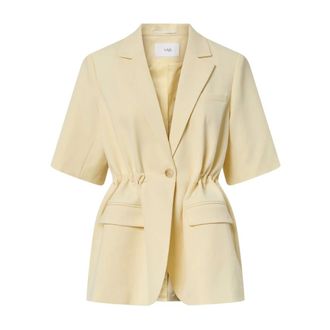 Y.A.S Y.a.s - Yaslikka 2/4 Tunnel Blazer S. - Dames - Jassen - Geel - Maat: L Viscose