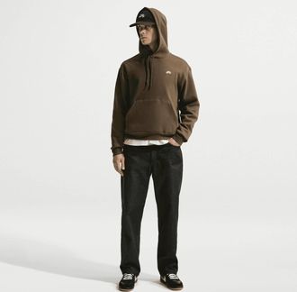 Nike Loose Denim Skate Pants In Black