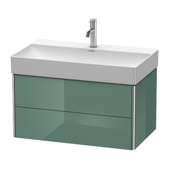 Duravit Duravit Xsquare Mueble De Pared 78.4x46.0 Cm, 2 Cajones, Para Lavabo Durasquare 235380, Color (frente/cuerpo): Jade Laca Alto Brillo - Xs416200303
