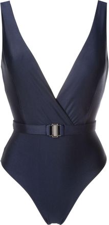 Lygia & Nanny Evita V-neck swimsuit - women - Spandex/Elastane/Polyamide - 40 - Blue