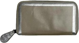 Bottega Veneta Pre-owned Leather Wallet - Dames - Vintage Accessoires - Grijs - ONE Size - Leer - Vintage