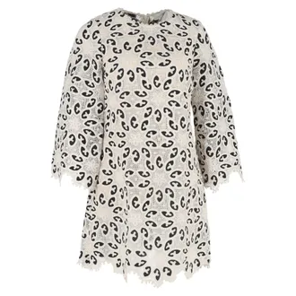Zimmermann Ottie Bobbin-Lace Mini Dress in White Cotton