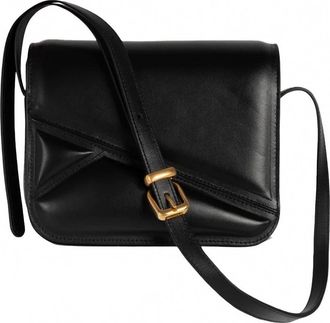 Wandler Womens Oscar Medium Trunk Bag In Black Leather