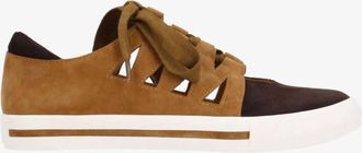 L'Amour Des Pieds Womens Kanav Lace-Up Sneaker In Coffee/chocolate