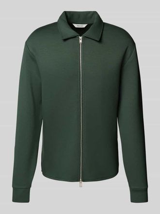Selected Regular Fit Sweatjacke aus Viskose-Mix Modell EMANUEL in Dunkelgruen, Gr&ouml;&szlig;e XL