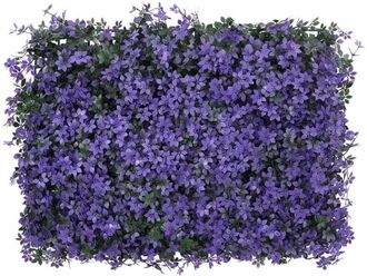 vidaXL Valla De Hojas Artificiales 24 Uds Morado 40x60 Cm Vidaxl