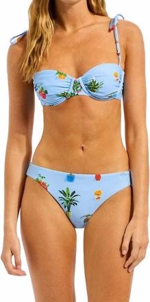 Seafolly Playa Bonita Hipster Bikini Bottom In Blue
