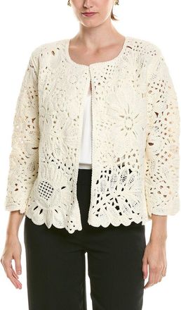 Anne Klein Floral Cardigan Jacket