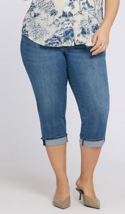 NYDJ Marilyn Cuffed Capri Jeans in Wild River at Nordstrom, Size 24W