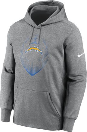 Nike Mens Los Angeles Chargers Icon Mens Nike Therma NFL Pullover Hoodie in Grey | NKAQ06G97-114