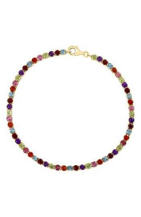 Effy 14K Yellow Gold Semiprecious Stone Tennis Bracelet in Multi at Nordstrom Rack