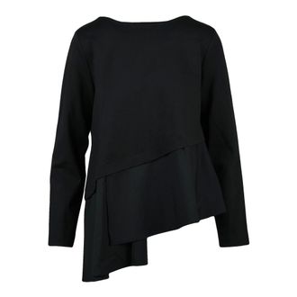 Meimeij Dames, Blouses & Shirts, Zwart, Maat: 2XS Viscose