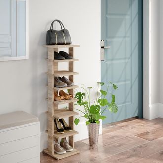 Vicco Armario Para Zapatos Sara, Sonoma, 26.7 X 110 Cm