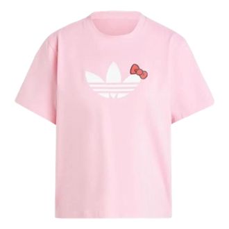 adidas (WMNS) adidas x Hello Kitty Trefoil T-Shirt Asia Sizing Pink IX7882