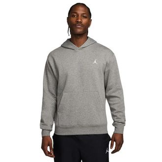 Nike Jordan Mens Brooklyn Fleece Pullover - - Grey Heather / White Size 3XL