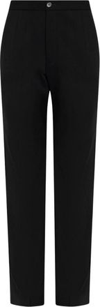 Jil Sander Pantalones de Lana con Pinzas - Trousers - Mujer - Negro - M