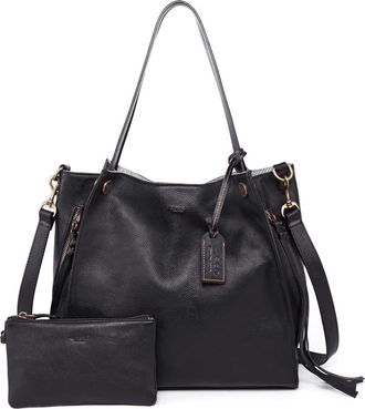 OLD TREND Daisy Leather Tote Bag in Black at Nordstrom Rack