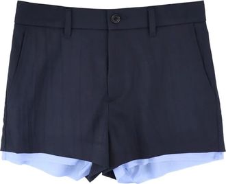 AMBUSH Shorts sartoriali gessati - Blu