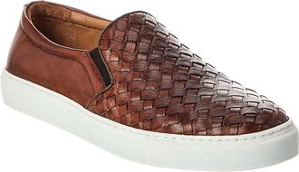 Bruno Magli Livorno Woven Leather Slip-On Sneaker