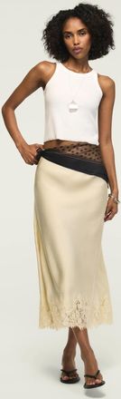 Lucky Brand Womens Lace Slip Skirt