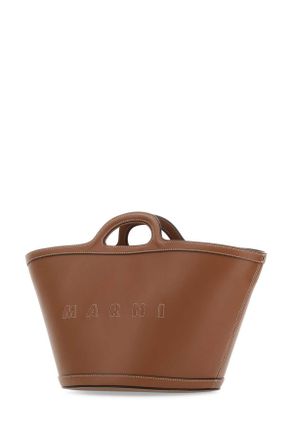 Marni Womens Brown Leather Small Tropicalia Handbag 00m29 Borse A Mano