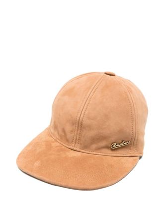 Borsalino Light Brown Logo Baseball Hat