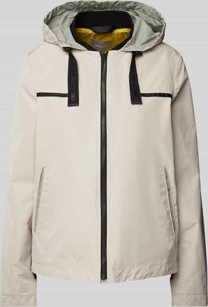 AMBER & JUNE Jacke mit Kapuze in Beige, Gr&ouml;&szlig;e 34