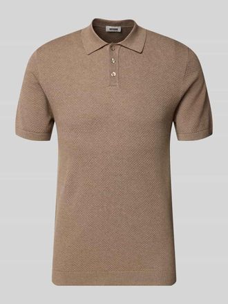 Drykorn Drykorn Slim Fit Poloshirt Modell Triton in Hellbraun, Gr&ouml;&szlig;e XXL