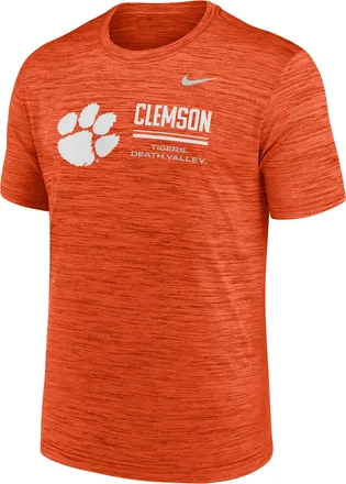 Nike Clemson Sideline Velocity Nike Mens Dri-FIT College T-Shirt in Orange | 02ER89MCLN-PCW