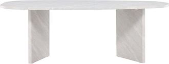 Venture Design Esstisch Gr&ouml;nvik Oval 220*100cm, Betonoptik & Wei&szlig;