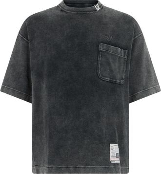 Miharayasuhiro T-shirt met zak - Heren - T-shirts - Zwart - S - Katoen - Tops