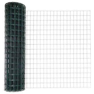 Berkfield Home Euro Fence with 5 U Posts Green 1.4x10 m Steel