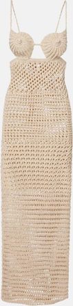 Alanui The Sound Of The Sea crochet maxi dress