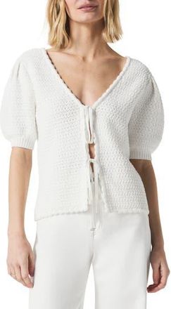 Splendid Beverly Puff Sleeve Sweater in White at Nordstrom Rack, Size X-Small