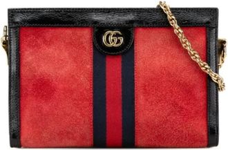 Gucci Pre-owned Cross Body Bags, female, Red, Size: ONE SIZE Pre-owned Leather gucci-bags