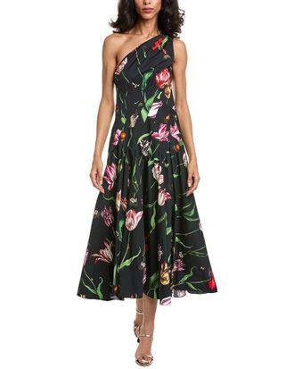 Oscar De La Renta Oscar De La Renta Tulip One Shoulder Dress