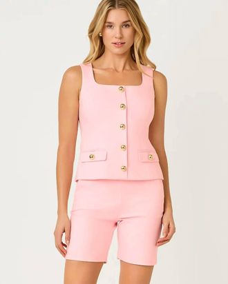 Lilly Pulitzer Sarissa Stretch Shorts In Pink Muse