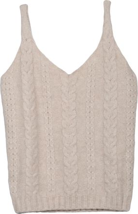 KANGRA Beige Alpaca-Blend Knit Top