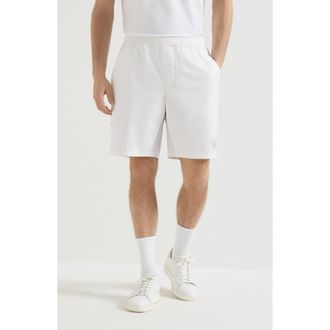 Brunello Cucinelli Nylon Bermuda shorts in White at Nordstrom, Size Xxx-Large Eu